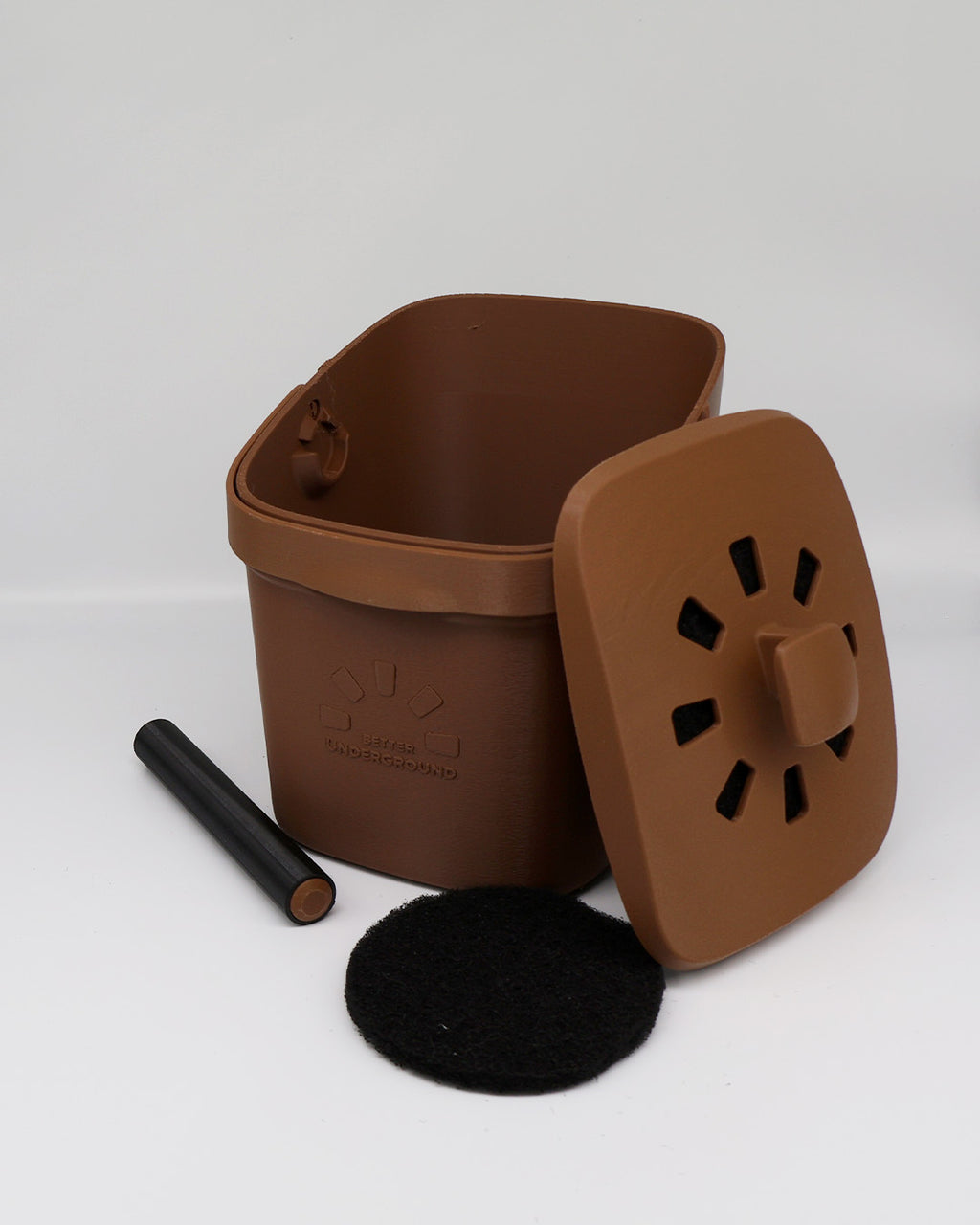 Coffee Compost Bin with Removable Knock