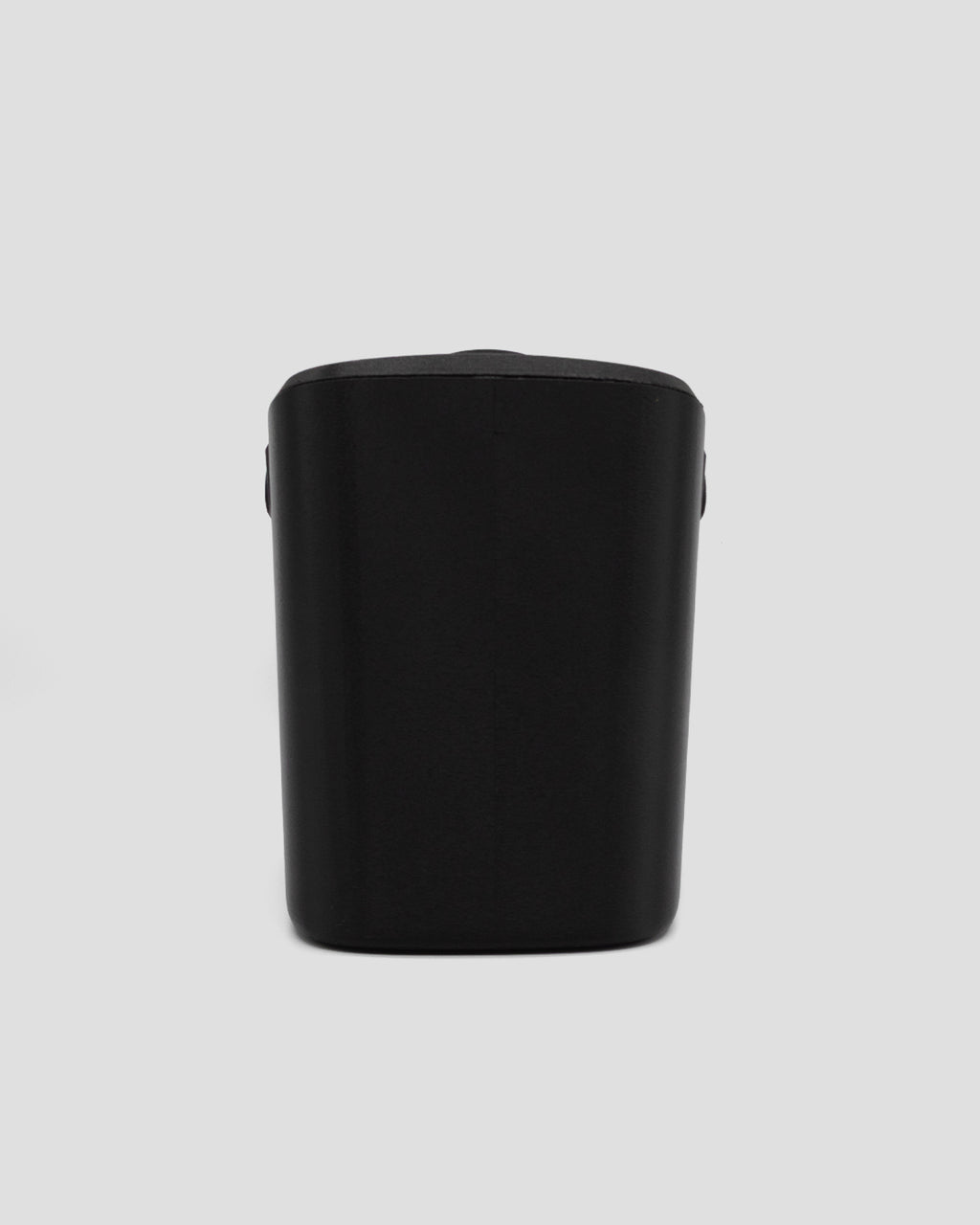 Better Underground coffee compost bin in black, styled in kitchen – rear view -designer compost bin Australia