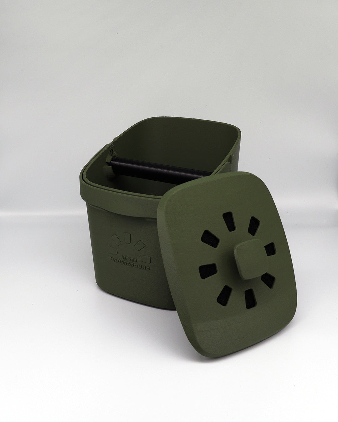 Coffee Compost Bin with Removable Knock