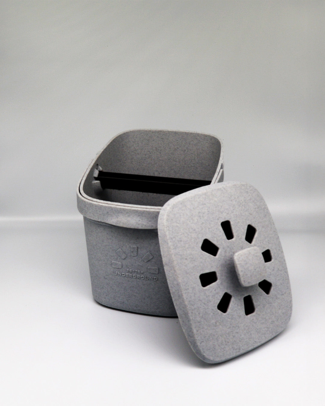 Coffee Compost Bin with Removable Knock – 100% Recycled